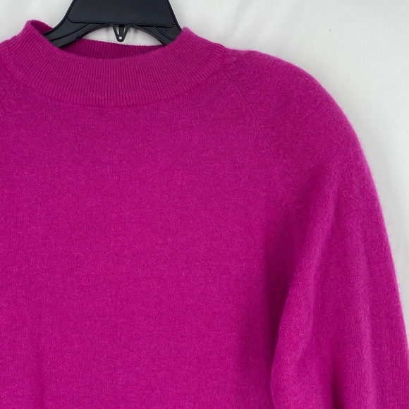 Richards & Jones Womens Large Vintage Pullover Sweater Fuchsia Pink Wool Angora - Picture 2 of 14